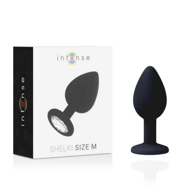 PLUG ANAL SHELKI M (PRETO) | 8 CM