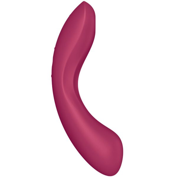 VIBRADOR DE PONTO G SATISFYER CURVE TRINITY 1 (VERMELHO)