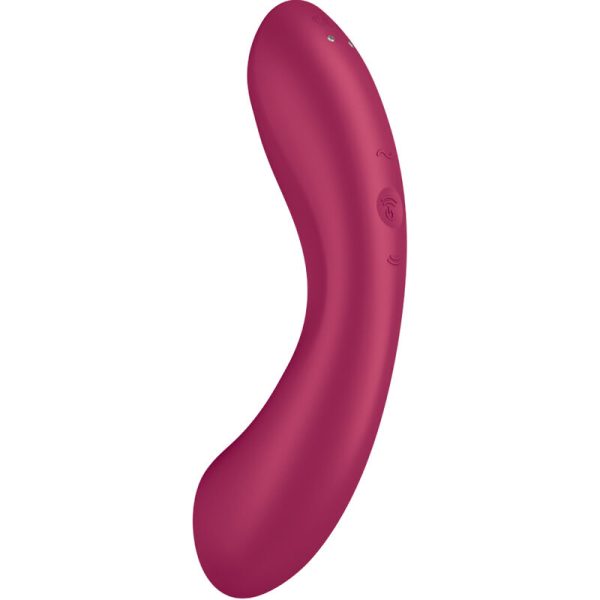 VIBRADOR DE PONTO G SATISFYER CURVE TRINITY 1 (VERMELHO)