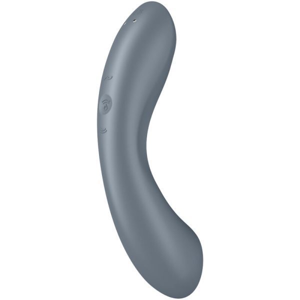 VIBRADOR DE PONTO G SATISFYER CURVE TRINITY 1 (CINZENTO)