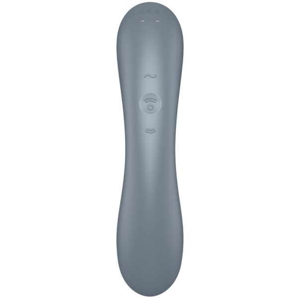 VIBRADOR DE PONTO G SATISFYER CURVE TRINITY 1 (CINZENTO)