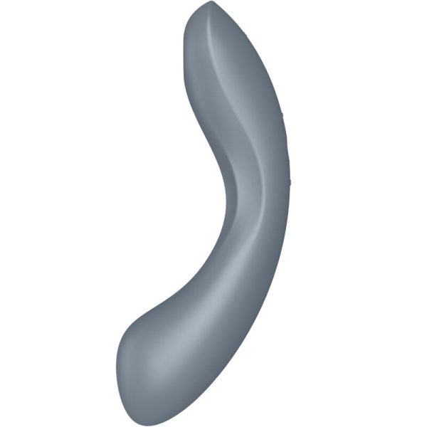 VIBRADOR DE PONTO G SATISFYER CURVE TRINITY 1 (CINZENTO)