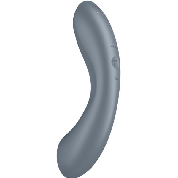 VIBRADOR DE PONTO G SATISFYER CURVE TRINITY 1 (CINZENTO)