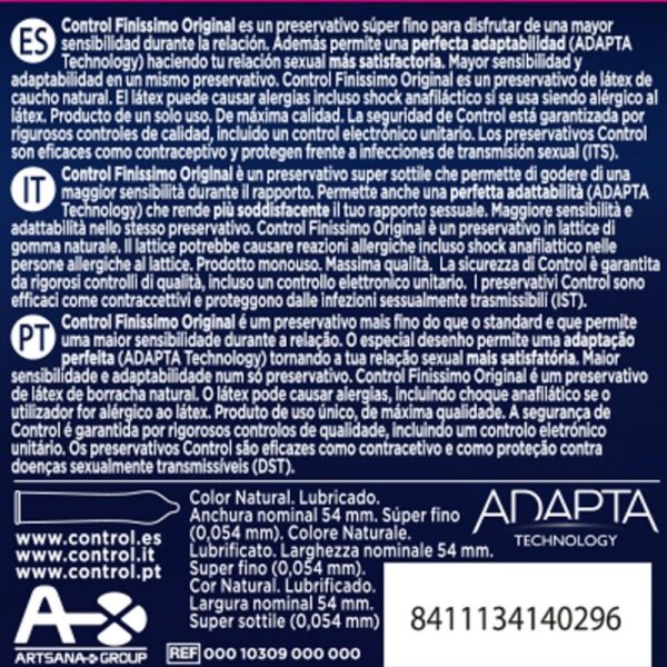 PRESERVATIVOS CONTROL FINISSIMO | 3 UNIDADES 1 PRESERVATIVOS CONTROL FINISSIMO | 3 UNIDADES