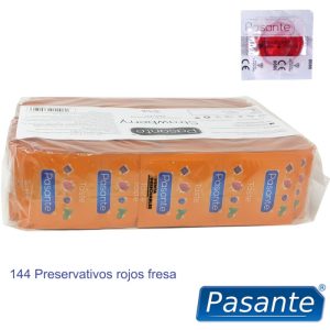 PASANTE - PRESERVATIVO SABOR FRESA BOLSA 144 UNIDADES - Image 3