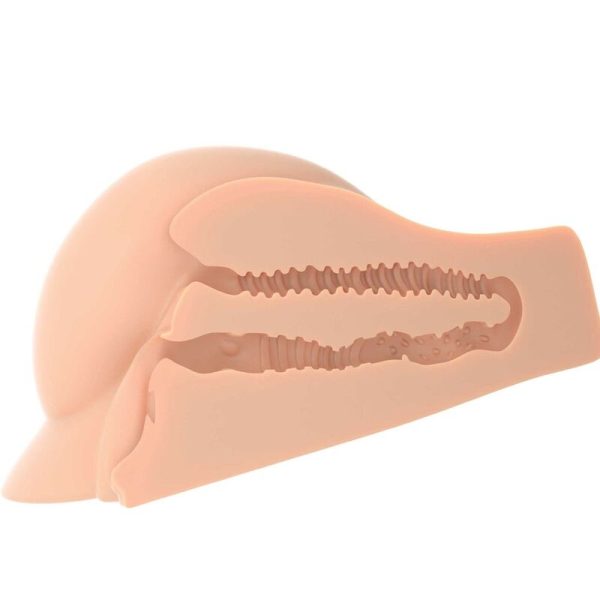 MASTURBADOR PERFECT ASS XL DUPLA ENTRADA (PELE CLARA)