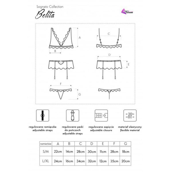CONJUNTO DE 3 PEÇAS BELITA 90231 | L/XL