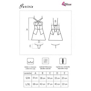 CAMISA DE NOITE + TANGA BARIRIN 90633 | S/M - Image 7