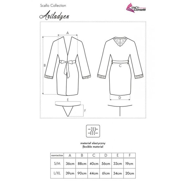 ROBE + TANGA ARILADYEN 90568 | L/XL