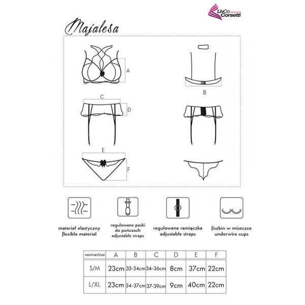 CONJUNTO DE 3 PEÇAS MAJALESA 90526 | S/M