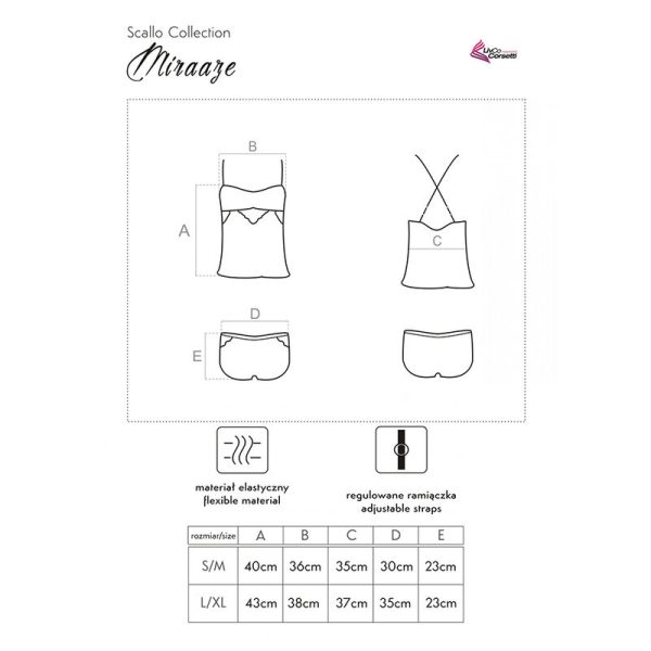 CAMISOLA + CALÇÕES MIRAAZE 90567 | L/XL