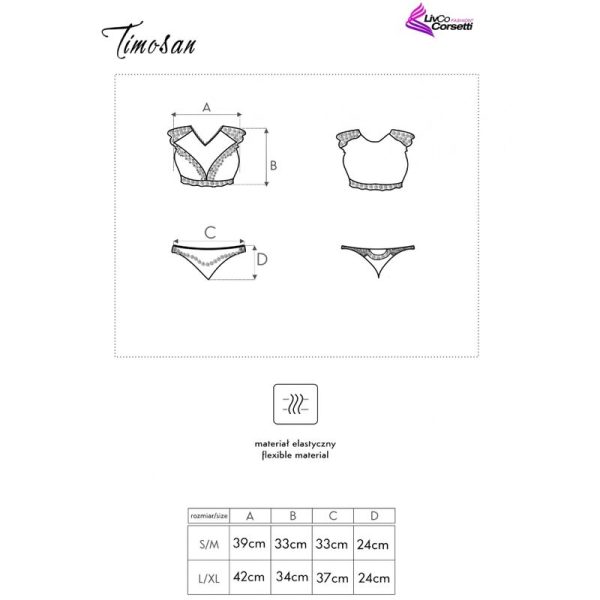 CONJUNTO DE 2 PEÇAS TIMOSAN 90631 | L/XL