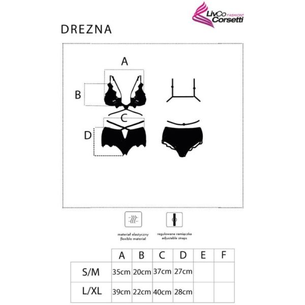 CONJUNTO DE 2 PEÇAS DREZNA 90733 | S/M