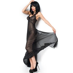 VESTIDO COMPRIDO CR 3883 (PRETO) | S/M 5 VESTIDO COMPRIDO CR 3883 (PRETO) | S/M - Image 3