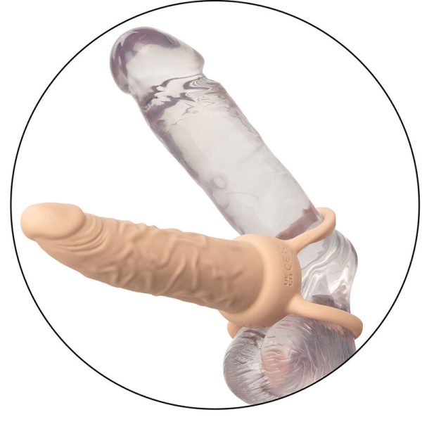 DILDO PARA PENETRAÇÃO DUPLA MAXX (PELE CLARA)