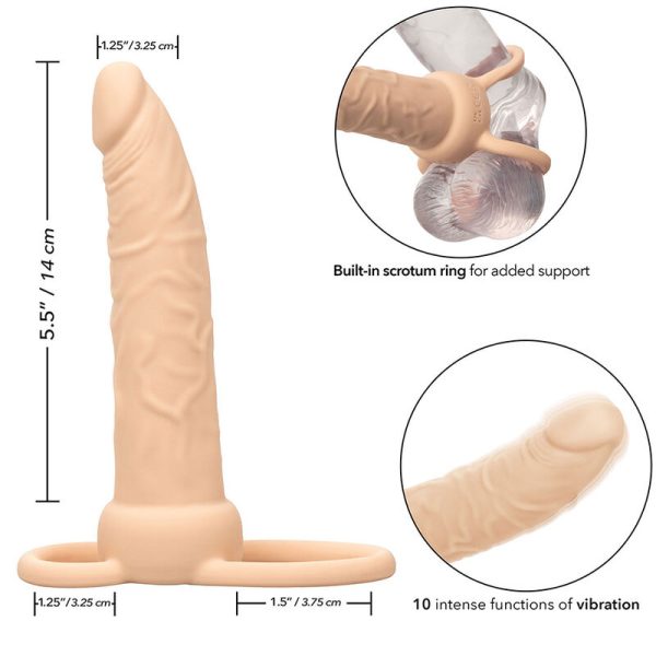 DILDO PARA PENETRAÇÃO DUPLA MAXX (PELE CLARA)