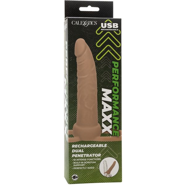 DILDO PARA PENETRAÇÃO DUPLA MAXX (PELE CLARA)