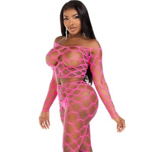 TOP DE REDE + LEGGINGS HARDCORE (FÚCSIA) 10 TOP DE REDE + LEGGINGS HARDCORE (FÚCSIA) - Image 5