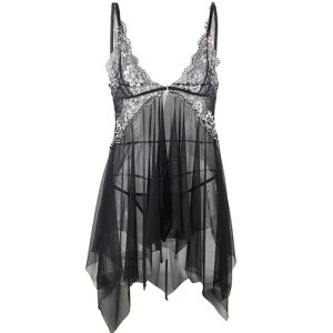 BABYDOLL DE TULE E RENDA SUBBLIME | S/M - Image 5