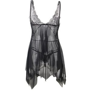 BABYDOLL DE TULE E RENDA SUBBLIME | L/XL - Image 6