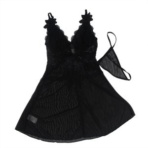 BABYDOLL DE TULE COM FLORES | S/M - Image 3