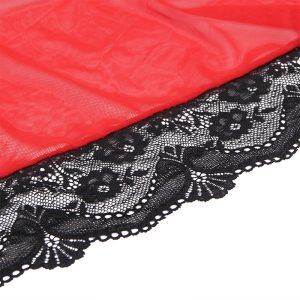 ROBE DE RENDA TRANSPARENTE + TANGA (VERMELHO) | L/XL - Image 8
