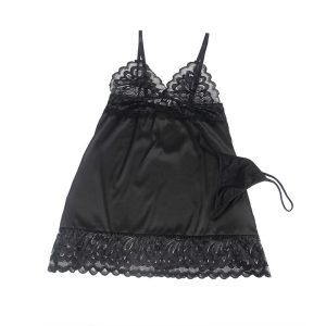 BABYDOLL COM RENDA FLORAL + TANGA | L/XL - Image 5