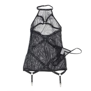 VESTIDO TRANSPARENTE COM GOLA HALTER | L/XL - Image 4