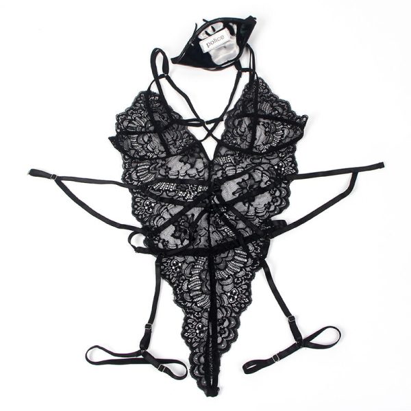 BODY FANTASIA DE POLÍCIA COM CHAPÉU | L/XL