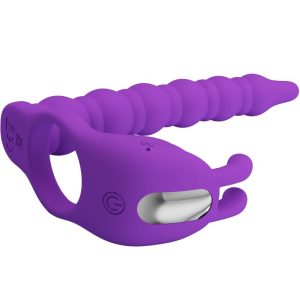 ANEL PARA O PÉNIS COM PLUG BLACKNEY (ROXO) - Image 3