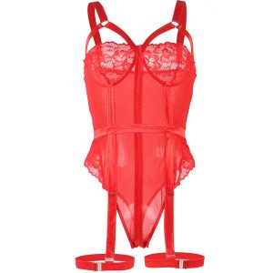 BODY COM TIRAS E LIGAS (VERMELHO) | L/XL - Image 4