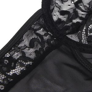 BODY DE RENDA COM CINTO DE LIGAS (PRETO) | S/M - Image 8