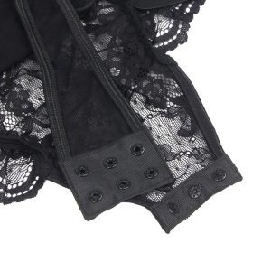 BODY DE RENDA COM CINTO DE LIGAS (PRETO) | L/XL - Image 5