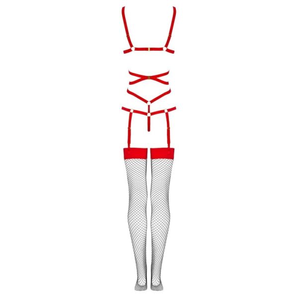 BODY + MEIAS THIARA 20213 (VERMELHO) | L/XL