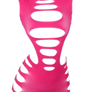 VESTIDO DE REDE ELÁSTICO 952266 (ROSA) | T. ÚNICO - Image 4