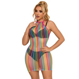 VESTIDO DE REDE ARCO-ÍRIS 952341 | T. ÚNICO - Image 4
