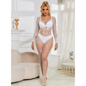 BODY DE CORPO INTEIRO COM BRILHANTES 952396 | T. ÚNICO - Image 4