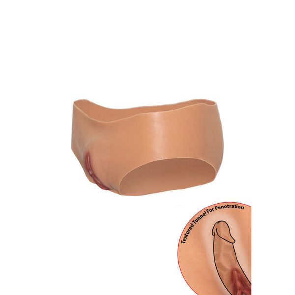 TANGA COM VAGINA PARA CROSS-DRESSING (CINTURA BAIXA)