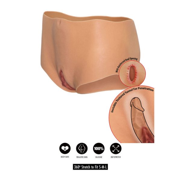 TANGA COM VAGINA E ÂNUS PARA CROSS-DRESSING