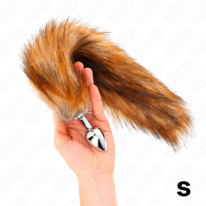PLUG ANAL KINK COM CAUDA 40 CM (CASTANHO) | 7 x 3 CM - Image 2