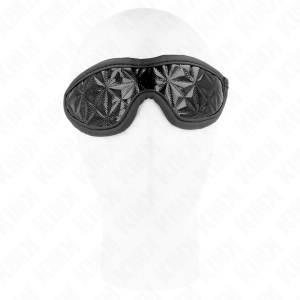 VENDA PARA OS OLHOS COM PADRÃO DE DIAMANTES (PRETO) | 20.5 x 6 CM - Image 2