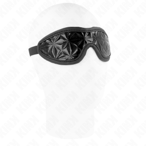 VENDA PARA OS OLHOS COM PADRÃO DE DIAMANTES (PRETO) | 20.5 x 6 CM - Image 3