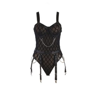 BODY COM CORRENTES + LIGAS 954260 (PRETO) | L/XL - Image 7