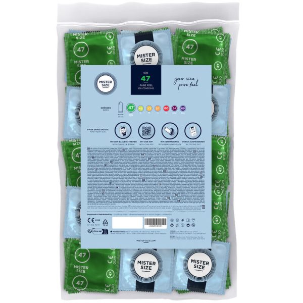 PRESERVATIVOS MISTER SIZE TAMANHO XS (47 MM) | 100 UNIDADES