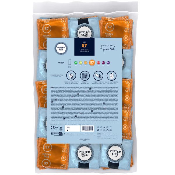 PRESERVATIVOS MISTER SIZE TAMANHO L (57 MM) | 100 UNIDADES