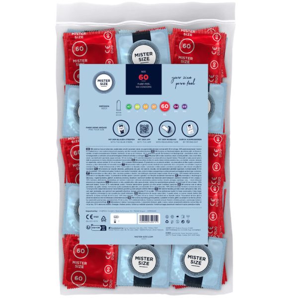 PRESERVATIVOS MISTER SIZE TAMANHO XL (60 MM) | 100 UNIDADES