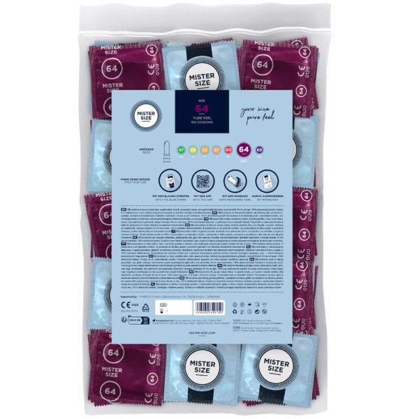 PRESERVATIVOS MISTER SIZE TAMANHO XXL (64 MM) | 100 UNIDADES