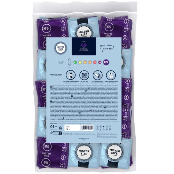 PRESERVATIVOS MISTER SIZE TAMANHO XXXL (69 MM) | 100 UNIDADES