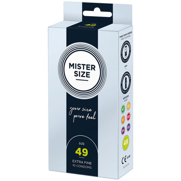 PRESERVATIVOS MISTER SIZE TAMANHO S (49 MM) | 10 UNIDADES