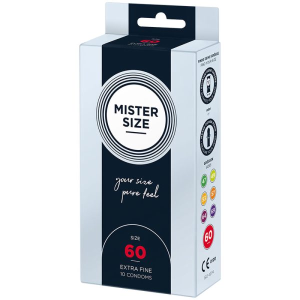 PRESERVATIVOS MISTER SIZE TAMANHO XL (60 MM) | 10 UNIDADES